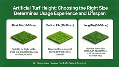 Artificial Turf Height: Choosing the Right Size Determines Usage Experience a...