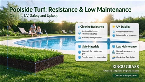 Artificial Turf Around Pools: Safety, Drainage And Chlorine Resistance